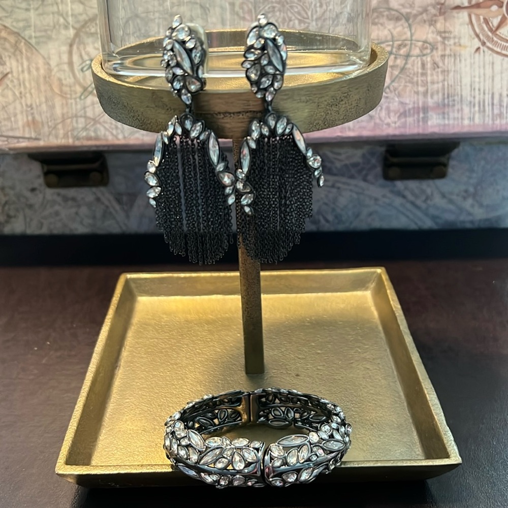 Alexis Bittar Miss Havisham Bracelet & Earrings Set